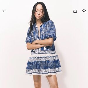 H&M flared hem dress